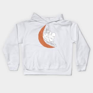 Botanical crescent Kids Hoodie